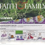 Kelly’s Comics "Up and Adam" in Faith & Family Magazine
