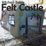 Kitchen Table Felt Castle