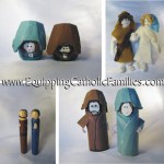 Homemade Nativities: Links of Light Bulbs (7) + linky!